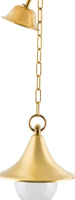 Außenlampe Terrasse aus Messing Ø21cm E27