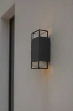 Außenlampe Wand Aluminium Up Down H: 23,5 cm IP54 GU10