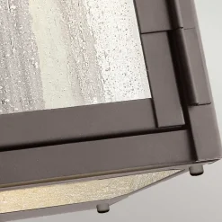 Außenlampe Wand Aluminium Glas IP44 H: 27,9 cm Vintage