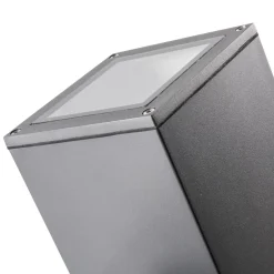 Außenlampe Wand Anthrazit E27 Aluminium Glas MAIRI