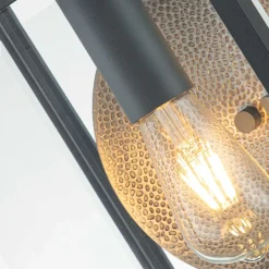 Außenlampe Wand E27 IP44 45,7 cm hoch Glas Aluminium