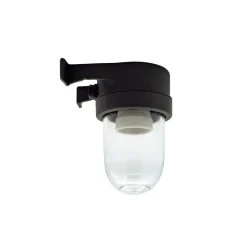 Außenlampe Wand Echt-Messing Glas 15 cm hoch IP64 E27