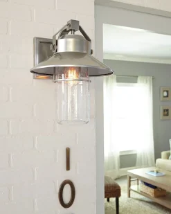 Außenlampe Wand IP44 E27 Glas Maritim Terrasse Haus