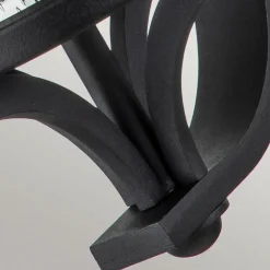 Außenlampe Wand IP44 E27 Schwarz Metall Regenglas MERYL