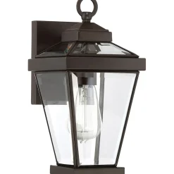 Außenlampe Wand IP44 Rustikal Metall Glas in Bronze E27