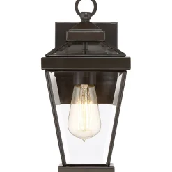 Außenlampe Wand IP44 Rustikal Metall Glas in Bronze E27