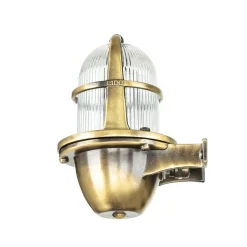 Außenlampe Wand Mesisng Glas massiv rostfrei