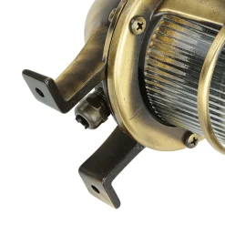 Außenlampe Wand Mesisng Glas massiv rostfrei