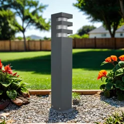 Außenleuchte Anthrazit 50 cm eckig IP54 wetterfest