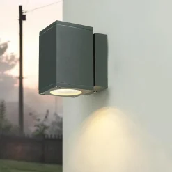 Außenleuchte Anthrazit Aluminium eckig IP54