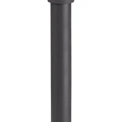 Außenleuchte Anthrazit Weiß IP44 E27 90 cm Aluminium