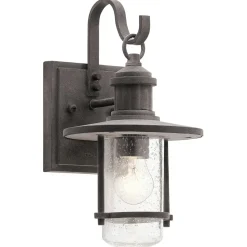 Außenleuchte Antik Aluminium Glas IP44 Rustikal E27