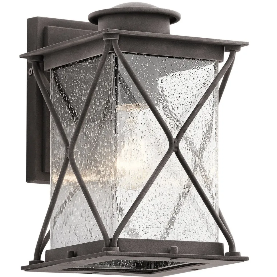 Außenleuchte Antik Regenglas IP44 E27 Wand Haus