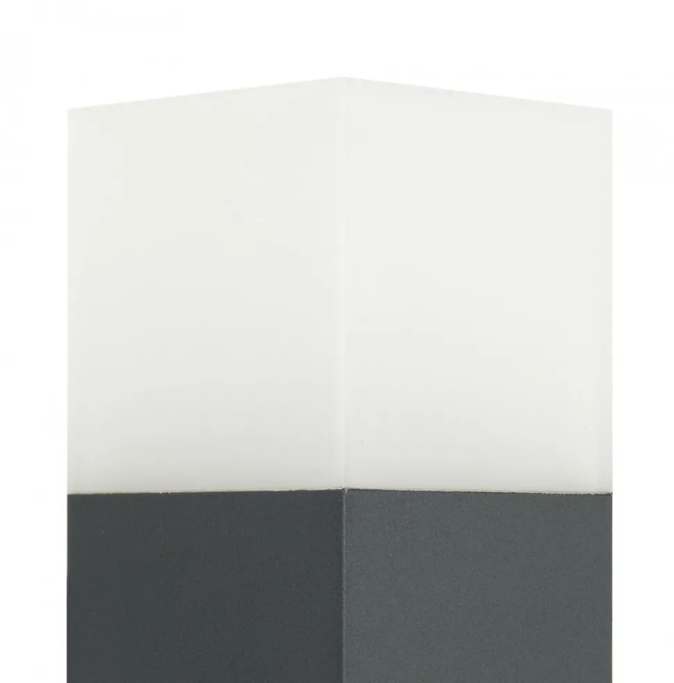 Außenleuchte AWERNE Anthrazit 83cm eckig IP44 E27