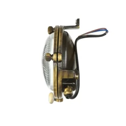 Außenleuchte Bullauge G9 Ø 14 cm Messing Glas