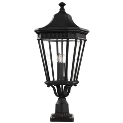 Außenleuchte Garten Terrasse Schwarz IP44 78cm hoch