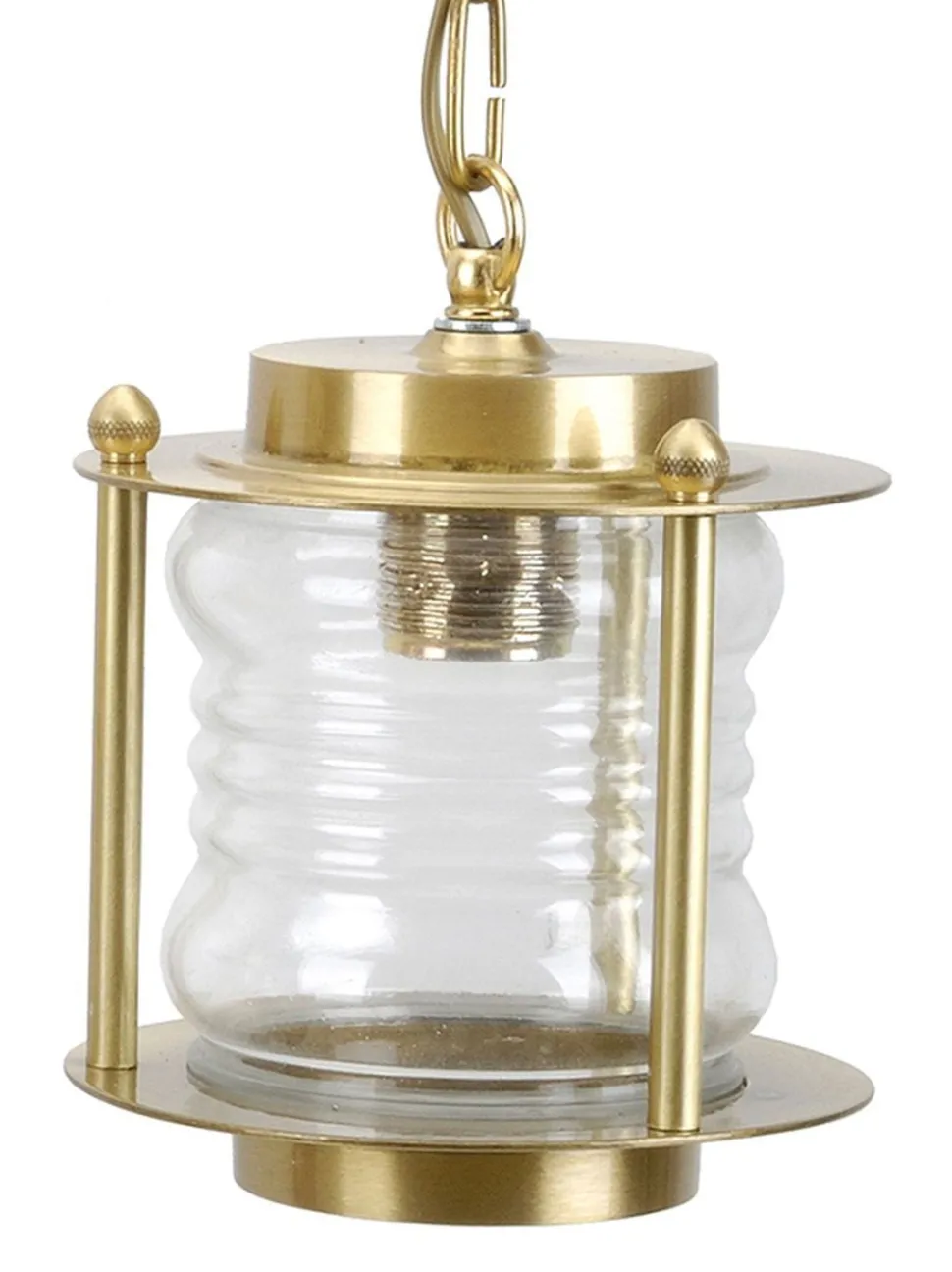 Außenleuchte Glas Messing Ø16cm Terrasse Balkon