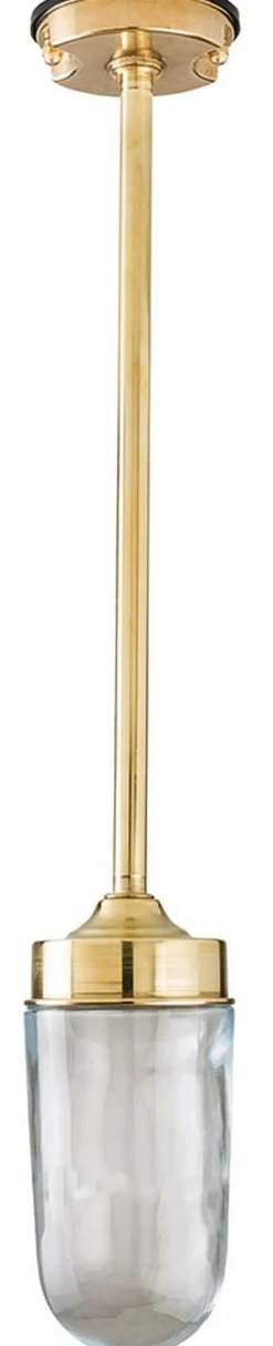 Außenleuchte Glas Messing rostfrei Decke Terrasse