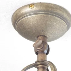 Außenleuchte in Bronze Antik aus Messing Glas