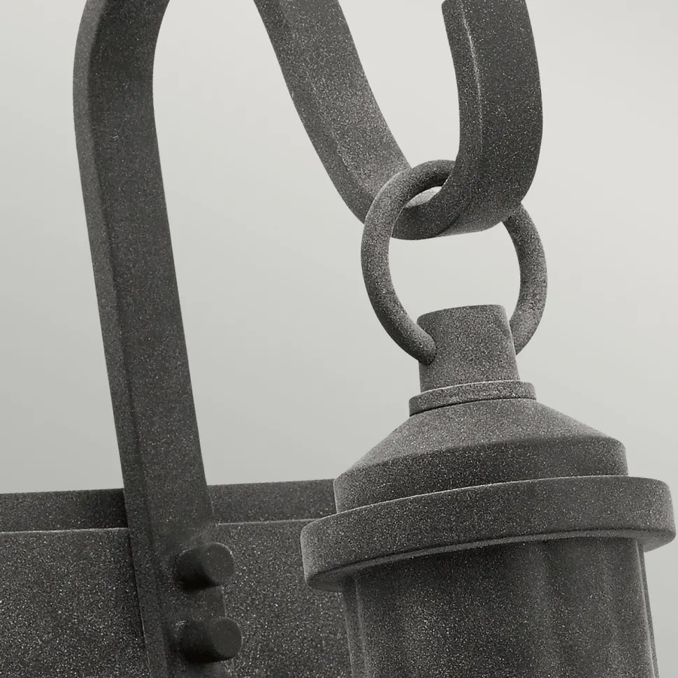 Außenleuchte IP44 Aluminium Regenglas Rustikal E27