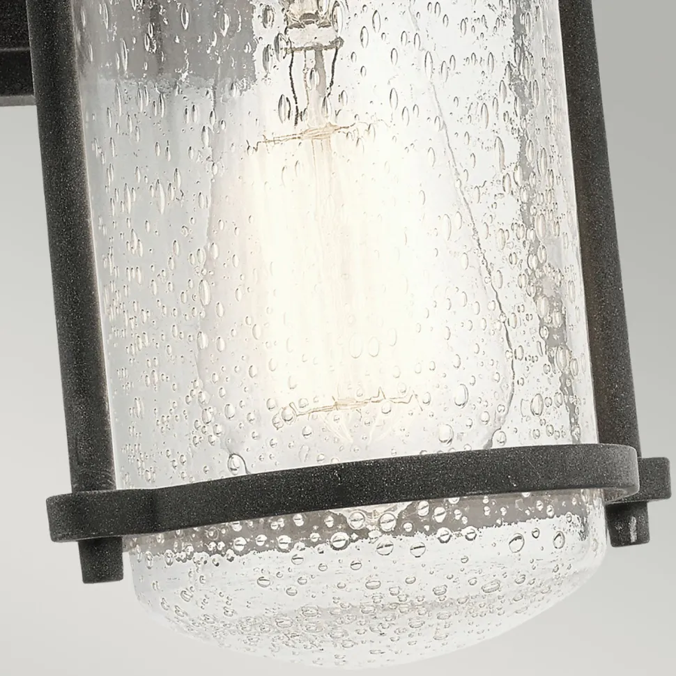 Außenleuchte IP44 Aluminium Regenglas Rustikal E27