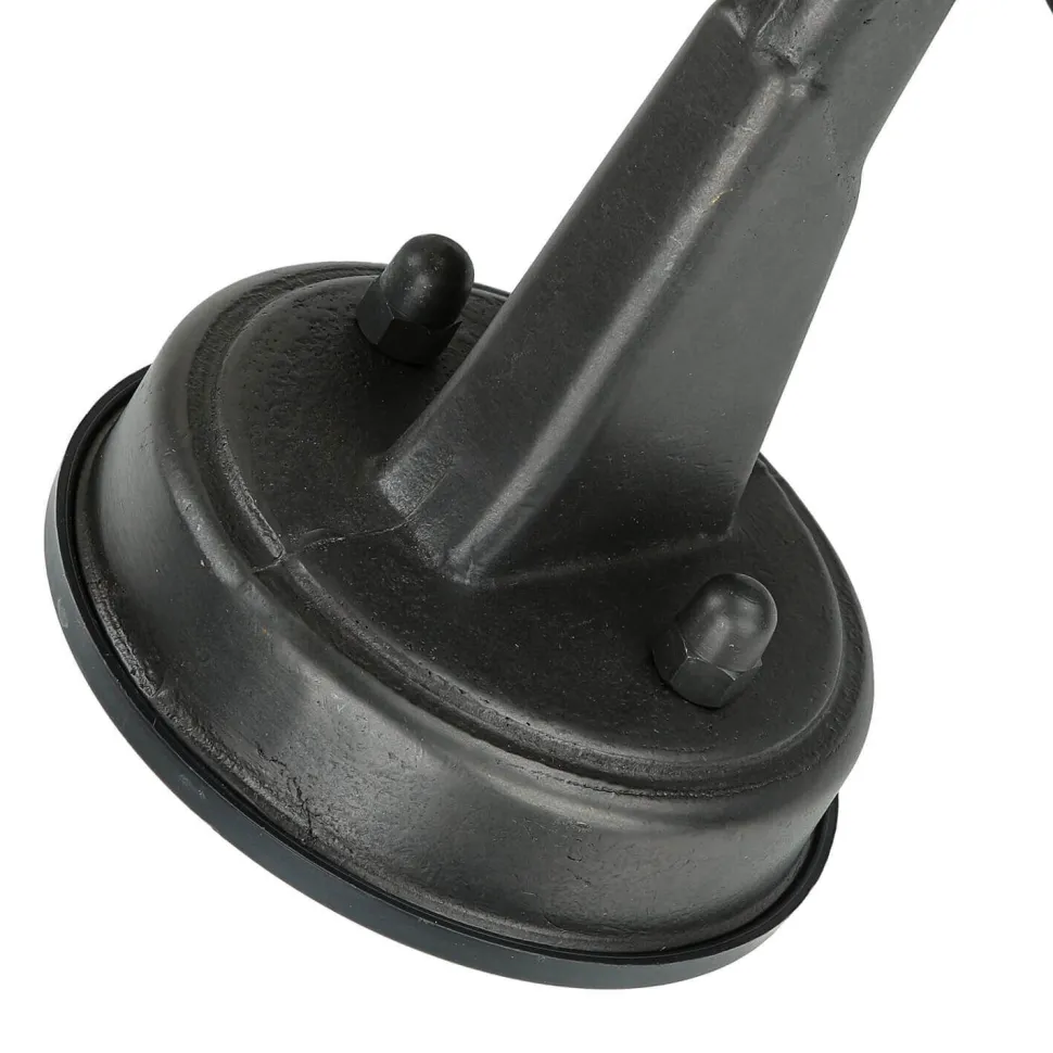 Außenleuchte IP64 E27 Schwarz antik geriffeltes Glas Messing