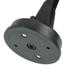 Außenleuchte IP64 E27 Schwarz antik geriffeltes Glas Messing