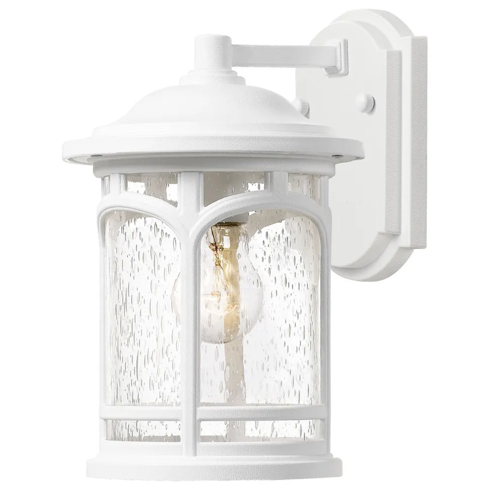 Außenleuchte IP44 Weiß E27 Vintage Design MATT