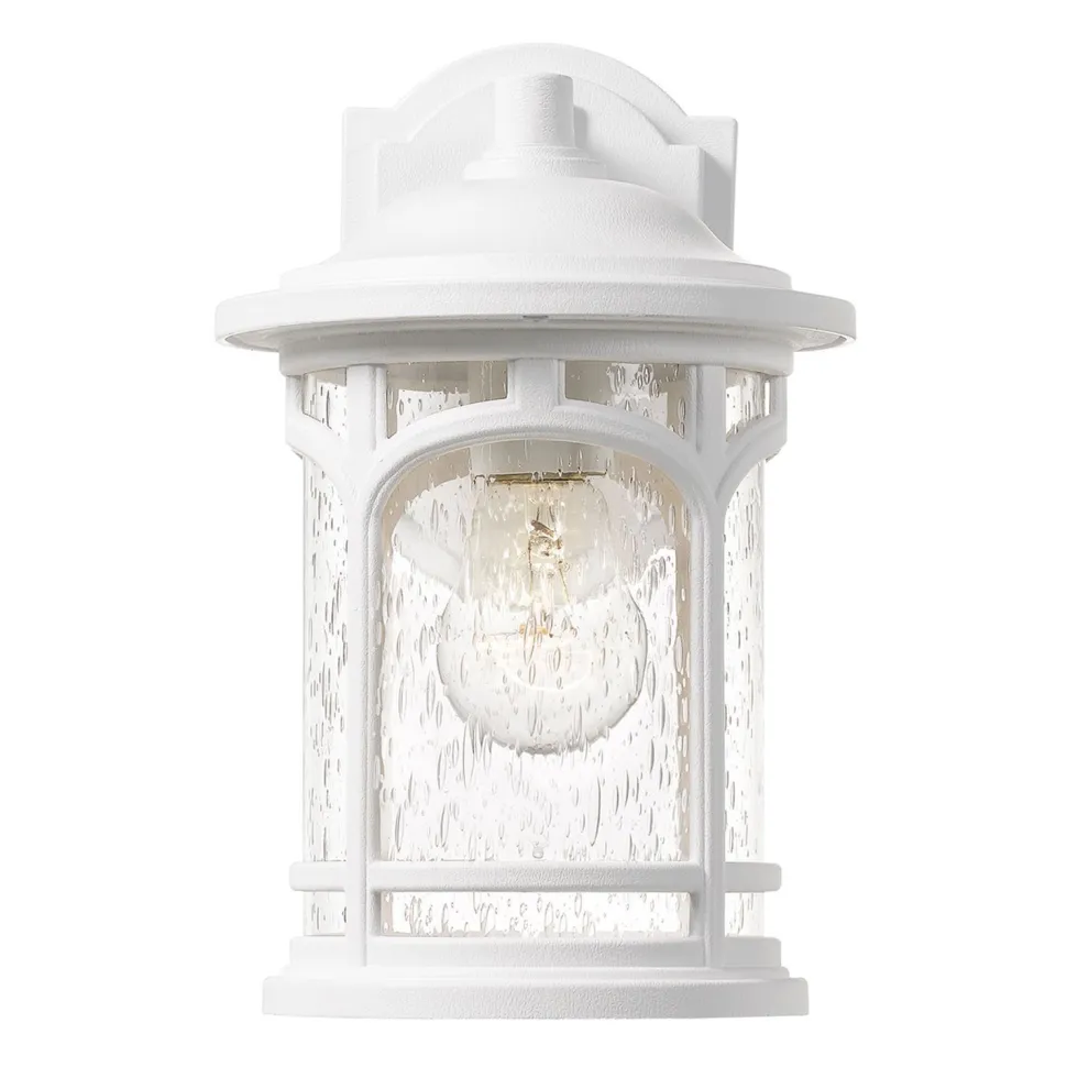 Außenleuchte IP44 Weiß E27 Vintage Design MATT