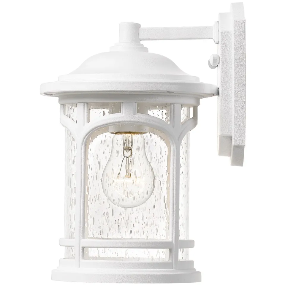 Außenleuchte IP44 Weiß E27 Vintage Design MATT