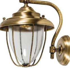 Außenleuchte Laterne aus Messing Glas PERAMA