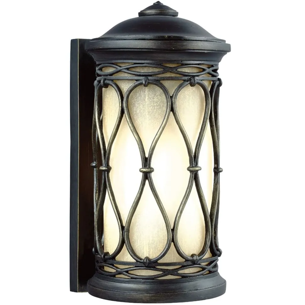 Außenleuchte Laterne in Bronze antik Haus Eingang