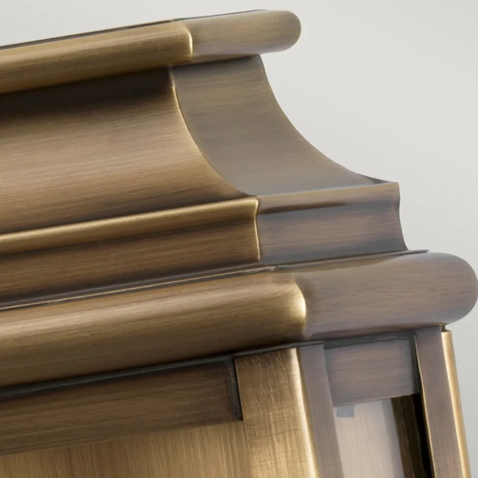 Außenleuchte Messing Glas IP44 Vintage Design E27