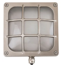 Außenleuchte Messing IP64 flach Treppe Eingang