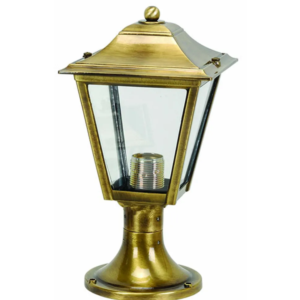 Außenleuchte Messing massiv Garten Weg H:36cm LIPSI