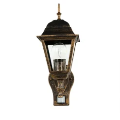 Außenleuchte mit Bewegungsmelder Schwarz Kupfer TIROL