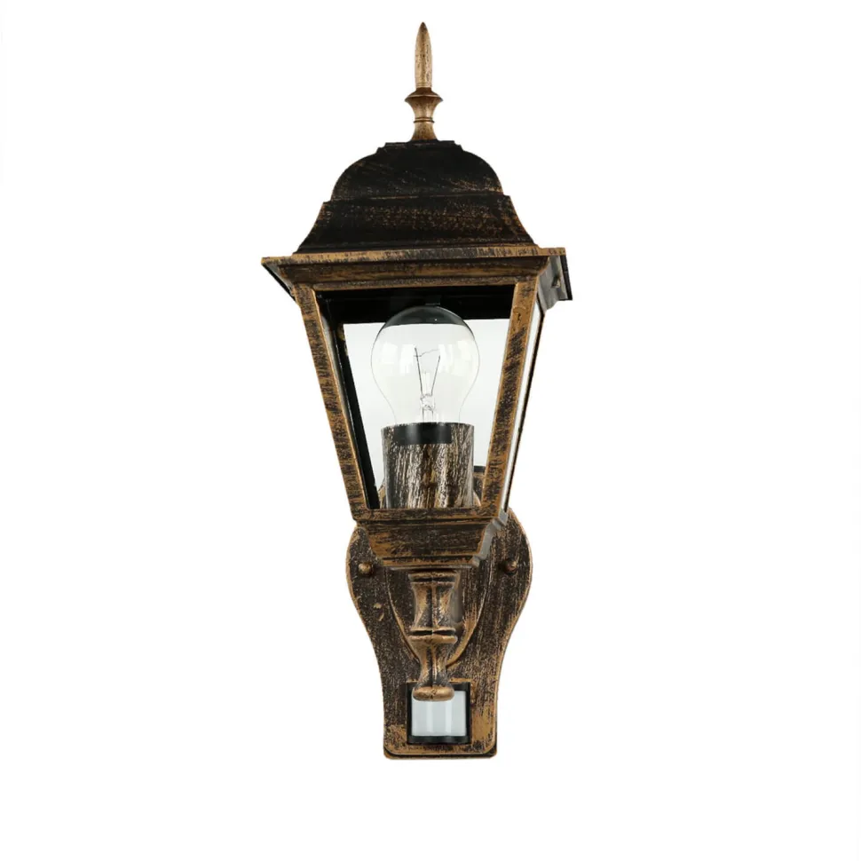 Außenleuchte mit Bewegungsmelder Schwarz Kupfer TIROL