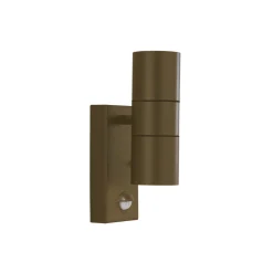 Außenleuchte mit Bewegungsmelder IP44 GU10 Rostbraun