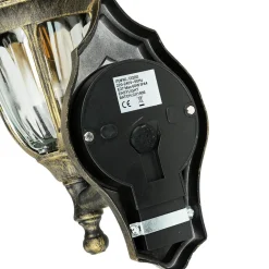 Außenleuchte mit Bewegungsmelder Gold Antik Wand MILANO