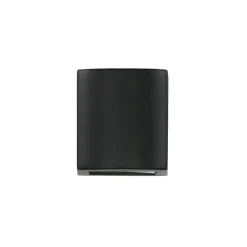 Außenleuchte Schwarz IP44 Up Down Aluminium Glas klein