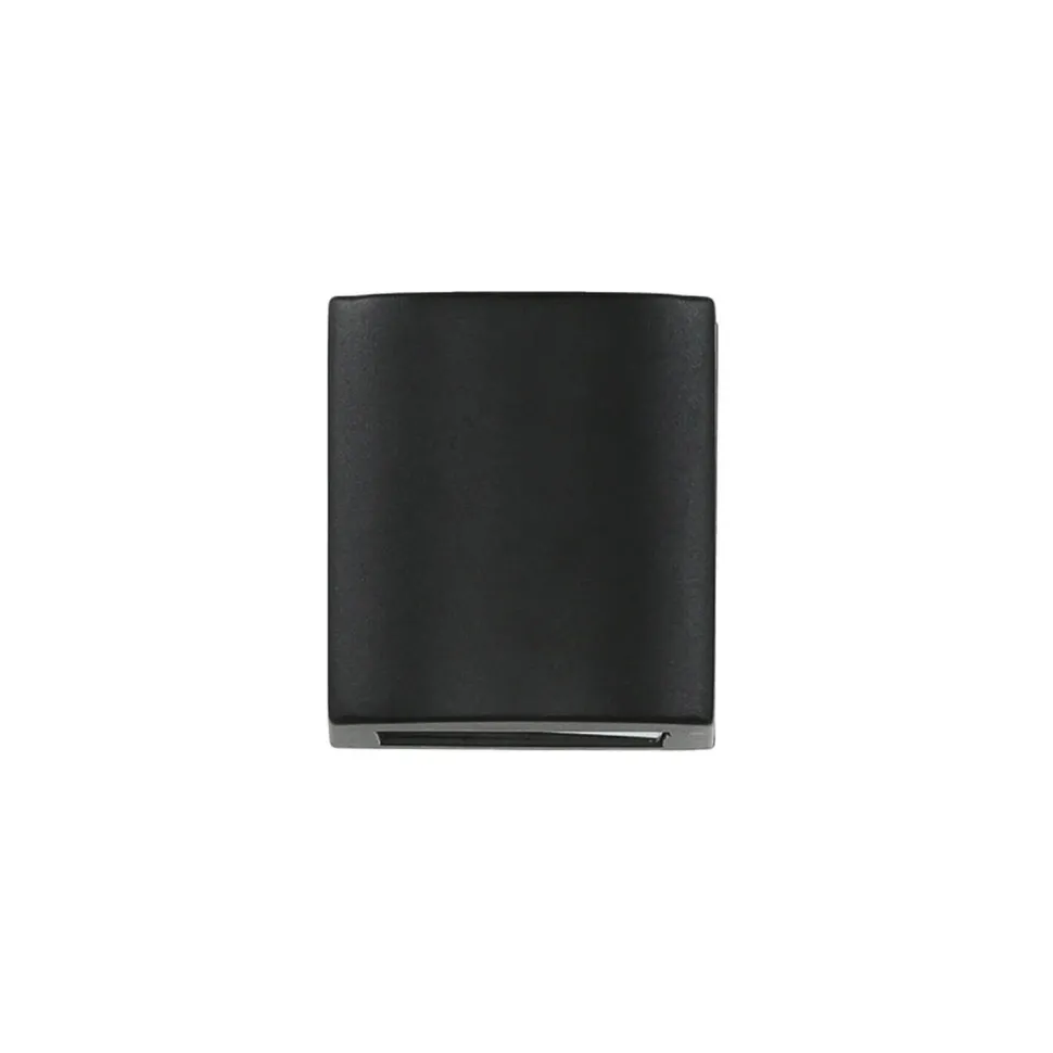 Außenleuchte Schwarz IP44 Up Down Aluminium Glas klein