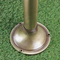 Außenleuchte Stehlampe Echt-Messing Antik MYKO