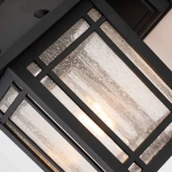 Außenleuchte Wand E27 IP44 H: 24,8 cm Aluminium Glas