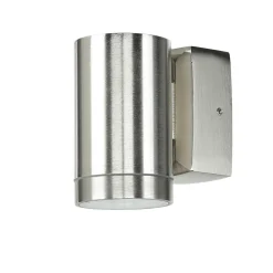 Außenleuchte Wand Echt-Messing H: 10 cm Downlight