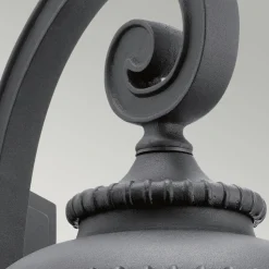 Außenleuchte Wand Hof Terrasse IP44 Schwarz E27 Rustikal