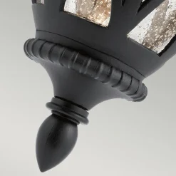 Außenleuchte Wand Hof Terrasse IP44 Schwarz E27 Rustikal