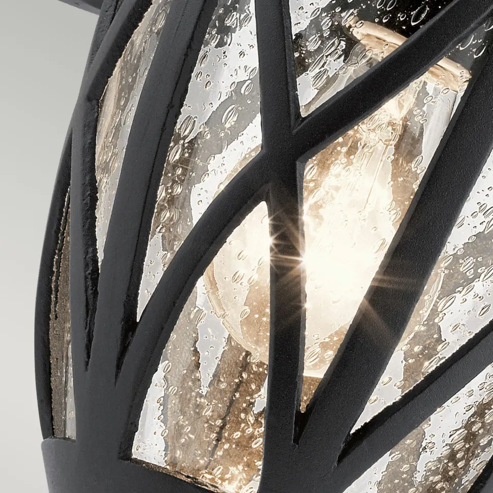 Außenleuchte Wand Hof Terrasse IP44 Schwarz E27 Rustikal