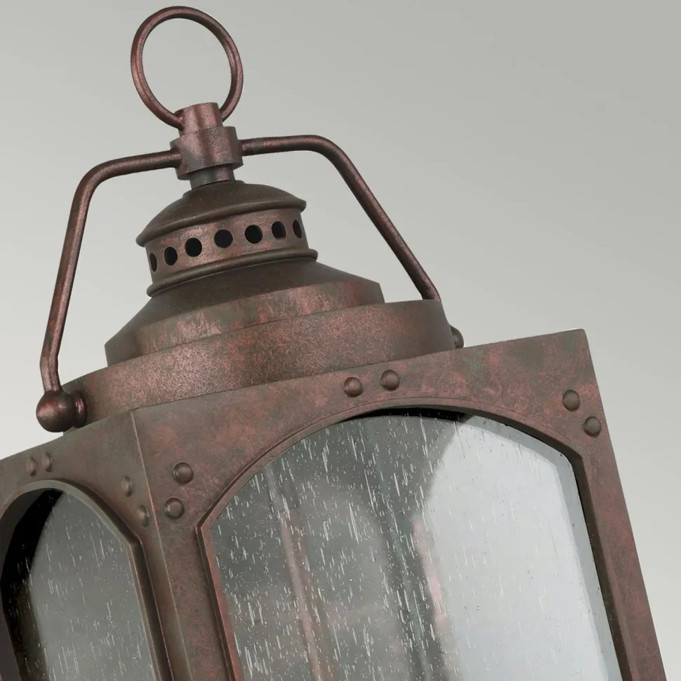 Außenleuchte Wand in Kupfer antik Rustikal Vintage IP44