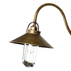 Außenleuchte Wand IP44 E27 in Bronze Antik matt Echt-Messing