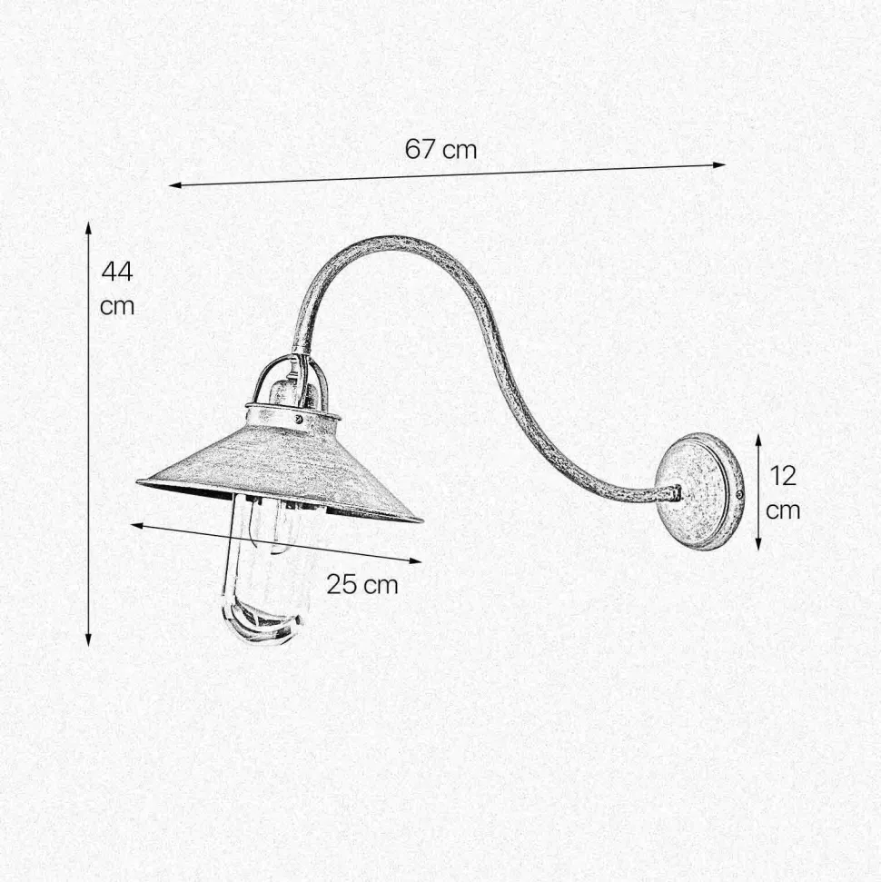 Außenleuchte Wand IP44 E27 in Bronze Antik matt Echt-Messing